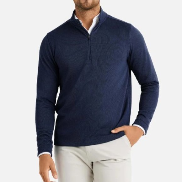 RHONE Other - Rhone Commuter 1/4 Zip Pullover Trekking Navy Blue Men's NWT